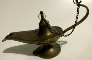 Rare Vintage Aladdin Decorative Lamp Brass Home Decor Gift Lantern Copper