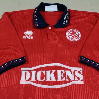Middlesbrough 1994 1995 Home Shirt Rare Errea (xl)