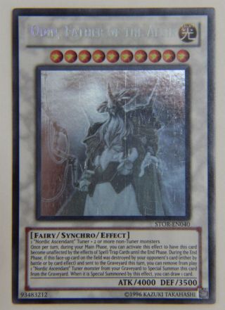 Ygo Yu - Gi - Oh Storm Of Ragnarok Ghost Rare Odin,  Father Of The Aesir Lp