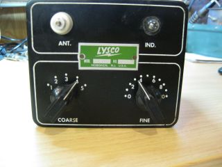 " Rare " Lysco Model 50 Qrp / Qro Antenna Coupler For Amateur,  Ham Transmitters