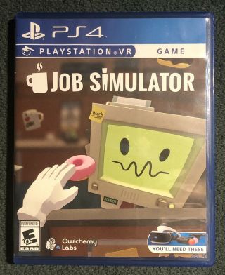 Job Simulator Ps4 (sony Playstation 4,  2017) Rare And Hard To Find