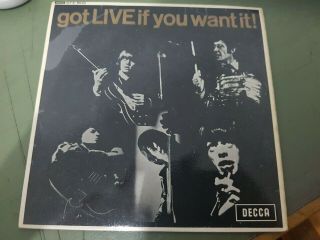 Got Live If You Want It Ep Rolling Stones Uk R&b Rare Uk Press Decca 1965