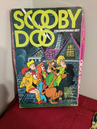 Rare Vintage 1976 Scooby Doo Colorforms Set No.  601
