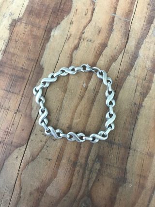 James Avery Rare Sterling Silver Enduring Bond Infinity Link Bracelet