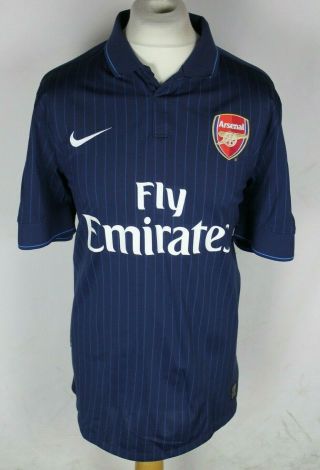 Vintage Arsenal Away Football Shirt Nike 09 - 10 Mens Xl Rare