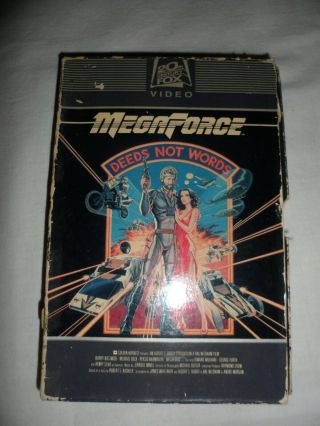 Megaforce (deeds Not Words) - Vhs Tape Rare 80 