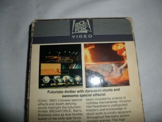 Megaforce (Deeds Not Words) - VHS Tape Rare 80 ' s Cult Sci - Fi 1982 Barry Bostwick 4