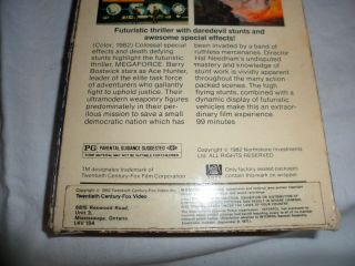 Megaforce (Deeds Not Words) - VHS Tape Rare 80 ' s Cult Sci - Fi 1982 Barry Bostwick 5