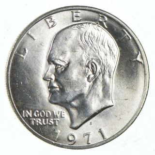 Specially Minted - S Mark - 1971 - S 40 Eisenhower Silver Dollar - Rare 318