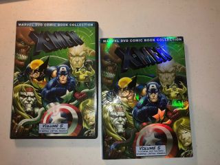 X - Men Volume 5 (2 Disc Dvd) Starring Captain America W/ Rare Oop Slipcover