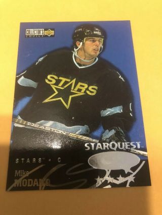 1997 - 98 Upper Deck Ud Choice Starquest Black Quad Stars Very Rare Mike Modano