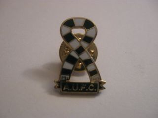 Rare Old Ayr United Football Club Scarf Enamel Press Pin Badge