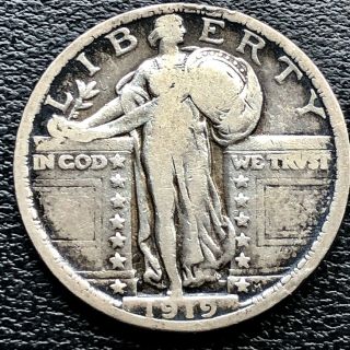 1919 Standing Liberty Quarter 25c Better Grade Rare 18928