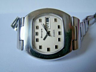 Very rare Vintage BORPA men ' s watch,  SWISS AUTOMATIC ETA 2789,  All SS 4