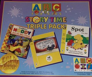 Abc For Kids Story Time Triple Pack Noddy Hairy Maclary Spot Cd Rare 1999