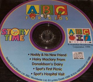 ABC For KIDS Story Time Triple Pack Noddy Hairy Maclary Spot CD Rare 1999 3