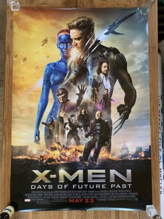 X - Men Days Of Future Past Poster 27x40 Ds Rare Marvel