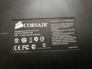 CORSAIR VENGEANCE® K90 Performance MMO Mechanical Gaming Keyboard RARE 4