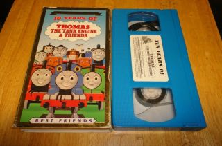 Thomas The Tank Engine & Friends : 10 Years Of Thomas (vhs) Rare Blue Tape