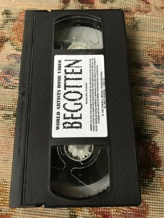 Begotten VHS rare horror surreal Elias Merhige 3