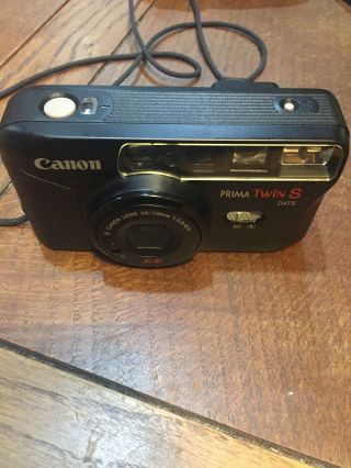 Rare Canon Prima Twin S 35mm Point And Shoot Camera 2