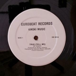 Hi - Nrg 12 " Kinski Music True (tell Me) Eurobeat Records Rare Bobby O Prod.
