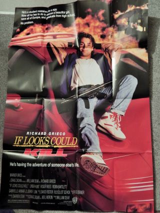 If Looks Could Kill (video Dealer 40 X 27 Poster,  1990s) Richard Grieco,  Rare