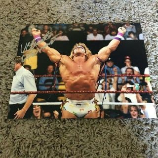 Ultimate Warrior Signed Autographed 8x10 Photo Wwe Wwf Rare Cool D