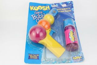 Vintage Rare 1997 Koosh Bubbles Giant Bubble Gun Toy