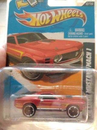 HOTWHEELS 12 MUSCLE MANIA ' 70 FORD MUSTANG MACH 1 ALW ALL LARGE WHEEL ERROR RARE 2