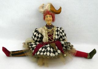 Wayne Kleski Jester Figurine Doll Whimsical Humorous Rare