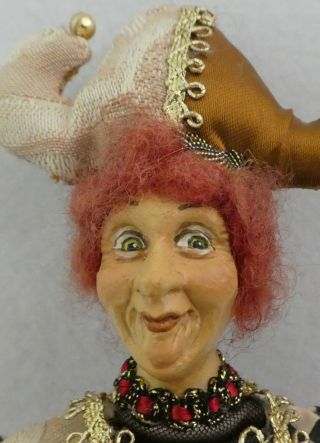 WAYNE KLESKI JESTER Figurine Doll Whimsical Humorous RARE 2