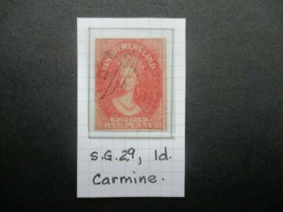 Tasmania Stamps: Chalon Varieties - Rare (v108)