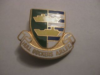 Rare Old Hull Dockers Arlfc Rugby League Football Club Enamel Brooch Pin Badge