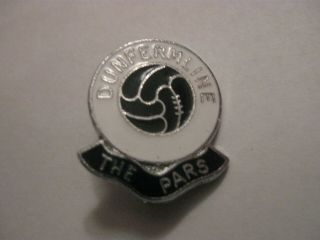 Rare Old Dunfermline Athletic Football Club Enamel Brooch Pin Badge By Rev Gomm