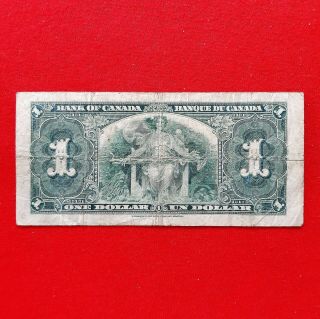 1937 - Canadian - 1 dollar bill - $1 Bank Note - DA8083770 - Osbourne - Rare 4