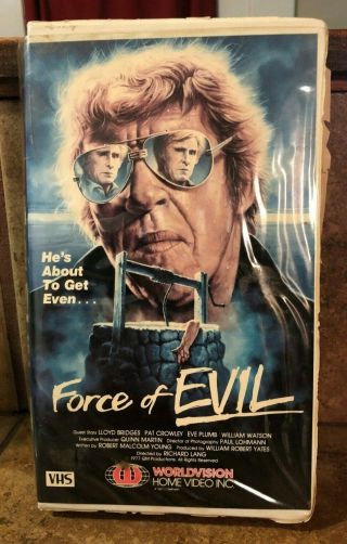 Force Of Evil (vhs) Worldvision Clamshell Thriller Horror Rare