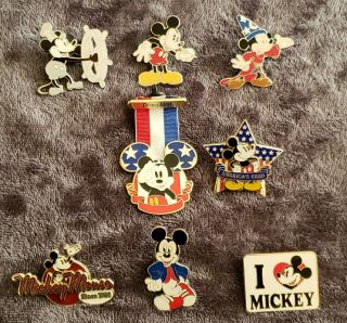 Walt Disney Mickey Mouse Limited Edition Pins From 2006/2008 Rare Collectible