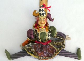 Wayne Kleski Jester Figurine Clown Mardi Gra Whimsical Humorous Doll RARE 5