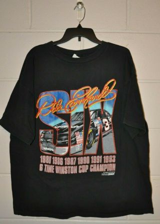 Vintage Dale Earnhardt 6 Time Winston Cup T - Shirt Mens Xxl Single Stitch Rare