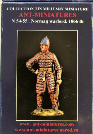 Rare/htf Ant - Miniatures 54mm Norman Warrior,  C.  1066 - - Made In Russia