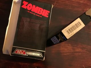 Zombie VHS Rare Wizard Video Horror Gore Lucio Fulci Full Flap Box The Beyond 7