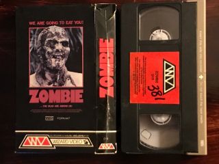 Zombie VHS Rare Wizard Video Horror Gore Lucio Fulci Full Flap Box The Beyond 8