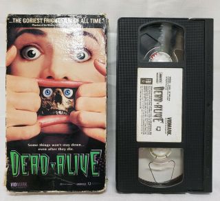 Dead - Alive - Unrated - Vhs - Rare Cult Classic Horror/zombies - Vidmark