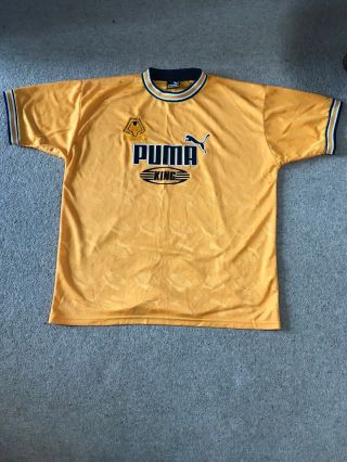 Wolves Football Shirt Wolverhampton Wanderers Rare Puma Training Top L/xl