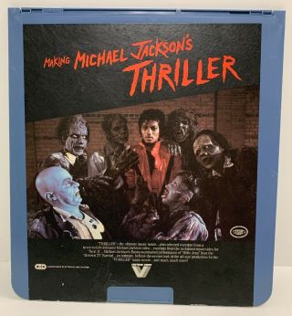 Vintage 1983 Making Michael Jackson’s Thriller Ced Selectavision Video Disc Rare