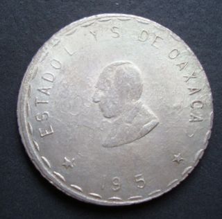 1915 Mexico Rare $2 Pesos Silver Revolutionary Coin Oaxaca