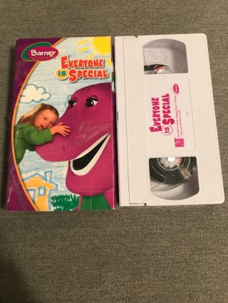 Barney Vhs Everyone Is Special Movie Purple Dinosaur Hit Ent.  Video Very Rare