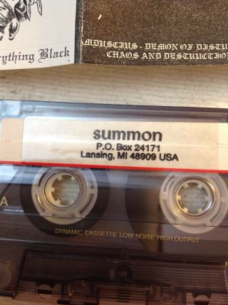 Summon Fire Turns Everything black Rare Death Metal Cassette demo 1995 obituary 4