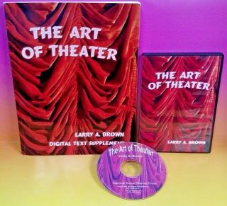 The Art Of Theater Larry A.  Brown Pc Cd - Rom & Digital Text Supplement Book Rare